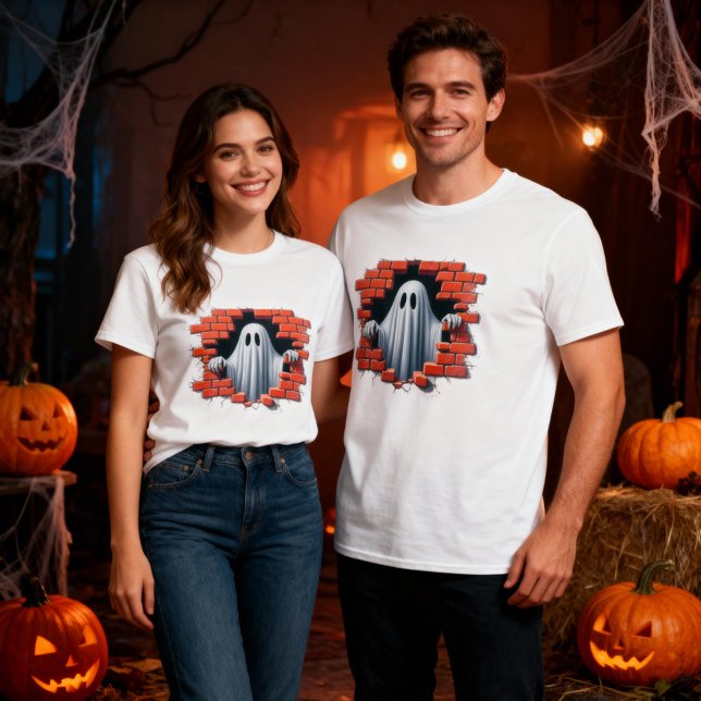 Camiseta 3.º esqueleto apuntando a través de un diseño de p (Subido por el creador)