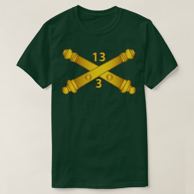 Camiseta 3.ᵉʳ 13.ª Artillería de Campo Régiment Arty Br wo  (Diseño del anverso)