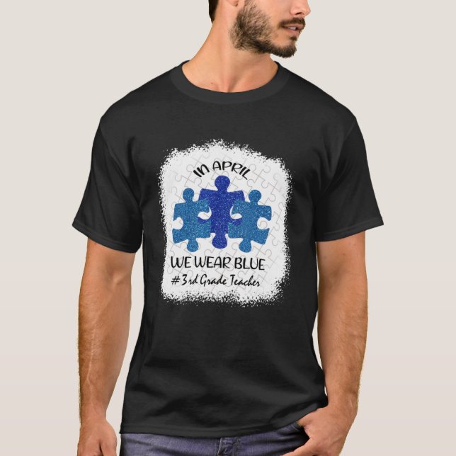 Camiseta 3.ᵉʳ Concienciación De Autismo De Maestros En Abri (Anverso)