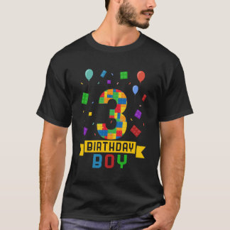 Camiseta 3.ᵉʳ Construcción De Bloques Del Generador Maestro