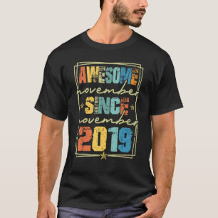 Camiseta 3.ᵉʳ cumpleaños 3 años de edad increíble desde el