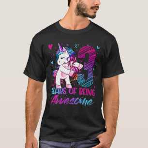 Camiseta 3.ᵉʳ Cumpleaños Chica De 3 Años Que Perdió Parte D