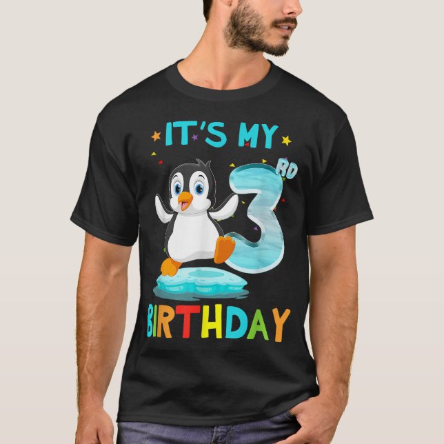 Camiseta 3.ᵉʳ cumpleaños de 3 años (Anverso)