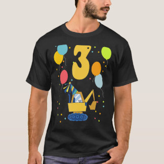 Camiseta 3.ᵉʳ cumpleaños de los niños tercer cumpleaños ex