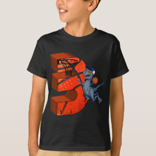 Camiseta 3.ᵉʳ cumpleaños del niño de los dinosaurios de bás