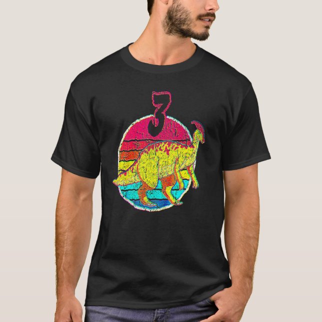 Camiseta 3.ᵉʳ Cumpleaños I Parasaurolophus (Anverso)