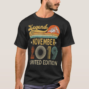 Camiseta 3.ᵉʳ cumpleaños increíble desde noviembre de 2019