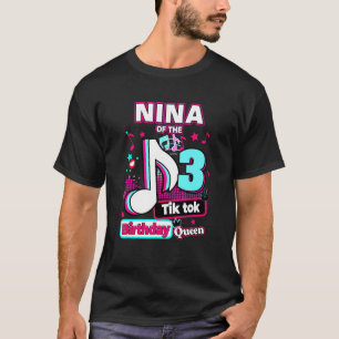 Camiseta 3.ᵉʳ Cumpleaños Musical De La Reina Nina
