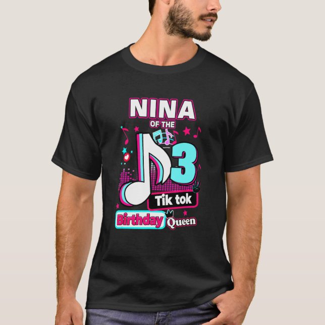 Camiseta 3.ᵉʳ Cumpleaños Musical De La Reina Nina (Anverso)