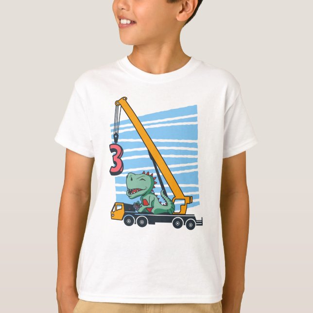 Camiseta 3.ᵉʳ cumpleaños para niños de 3 años B-day (Anverso)