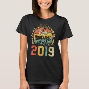 Camiseta 3.ᵉʳ cumpleaños Vintage Noviembre 2019 Niño de 3 a