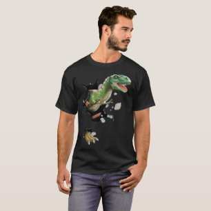 Camiseta 3.ᵉʳ dinosaurio de vectores gráficos