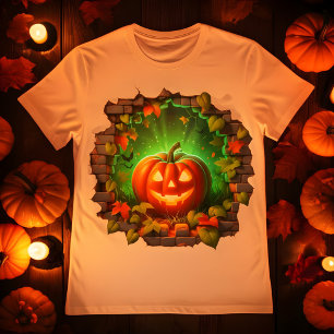 Camiseta 3.ᵉʳ Diseño de calabaza de Halloween