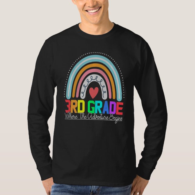 Camiseta 3.ᵉʳ equipo de profesores de leopardo de arco iris (Anverso)