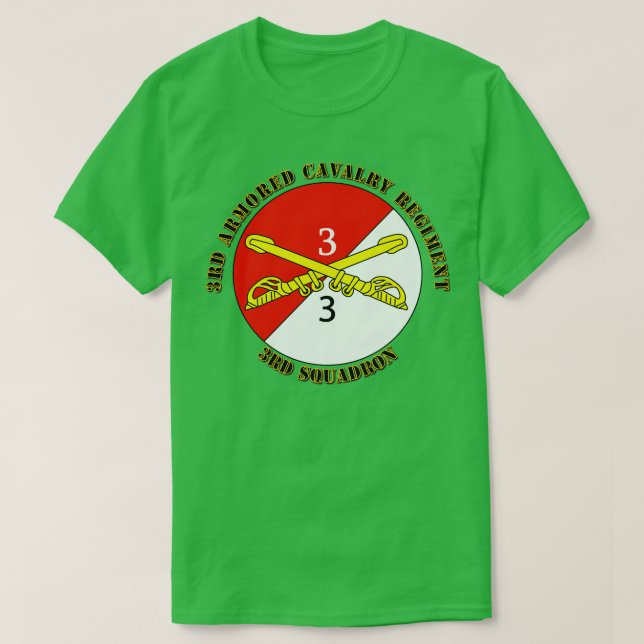 Camiseta 3.ᵉʳ Escuadrón 3.ᵉʳ Regimiento de Caballería Armad (Diseño del anverso)