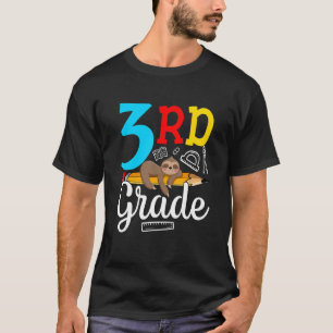 Camiseta 3.ᵉʳ Eslogan De Vuelta A La Escuela Feliz Primer D