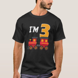 Camiseta 3.ᵉʳ Fiesta Tren Toy de 3 años Funny B Da