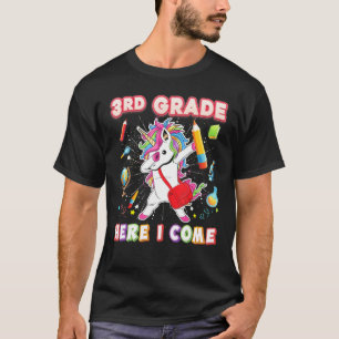 Camiseta 3.ᵉʳ Grado Aquí Vuelvo A Dabbing Unicorn A Scho