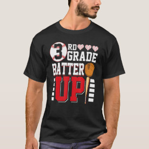 Camiseta 3.ᵉʳ Grado De Vuelta A La Escuela 3.ª Base De Bate