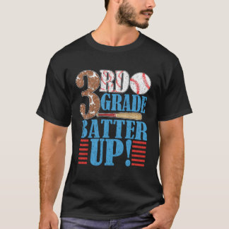 Camiseta 3.ᵉʳ Grado De Vuelta A La Escuela 3.º Grado Batter