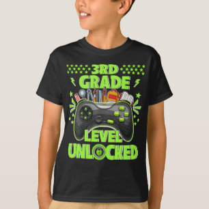 Camiseta 3.ᵉʳ Grado Desbloqueado Jugador Primer Día De La E