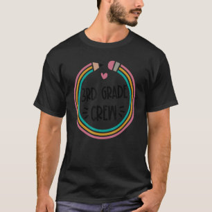 Camiseta 3.ᵉʳ maestro de corazón de cristales de grado
