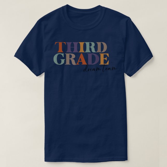 Camiseta 3.ᵉʳ maestro de equipo de tercer grado Teac de equ (Diseño del anverso)