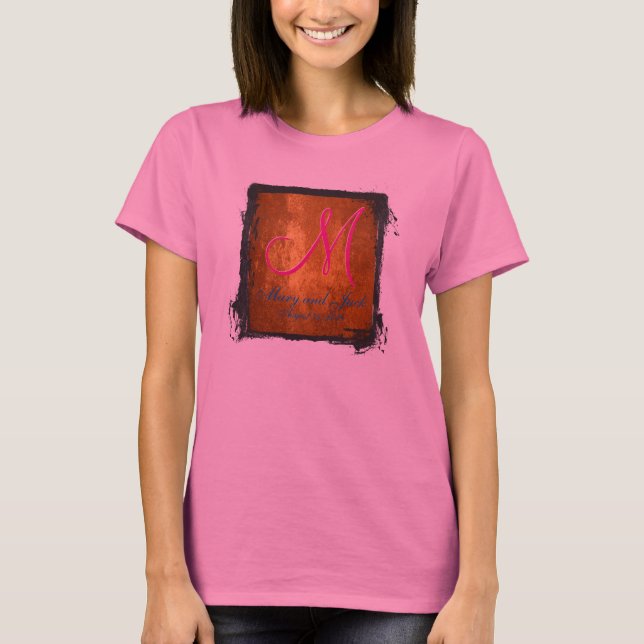 Camiseta 3.ᵉʳ Monograma Bronze Amber (Anverso)