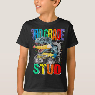 Camiseta 3.ᵉʳ monstruo de mochila de clase