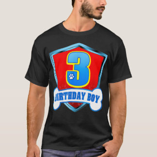 Camiseta 3.ᵉʳ Nacimiento 3 años de edad Patrulla Perra