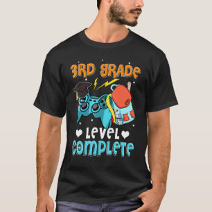 Camiseta 3.ᵉʳ nivel de control de juegos completo el día pa