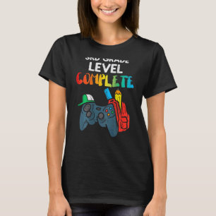 Camiseta 3.ᵉʳ nivel de control de juegos completo el día pa