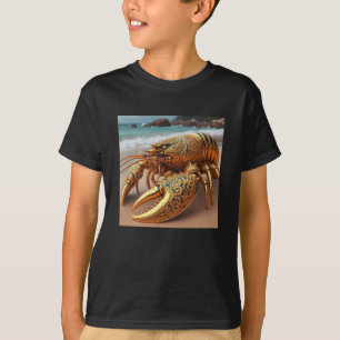 Camiseta 3.ᵉʳ Pegatina de la langosta de oro