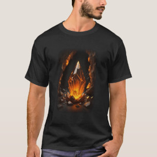 Camiseta 3.ᵉʳ Rojo Naranja de cristal brillante
