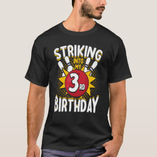 Camiseta 3.ᵉʳ tema de bolos de cumpleaños en huelga