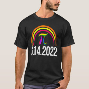 Camiseta 3 14 2022 Pi Math Rainbow Men Mathletics Love Bi