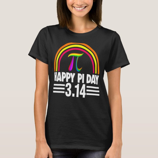 Camiseta 3 14 2022 Pi Math Rainbow Men Mathletics Love Bir (Anverso)