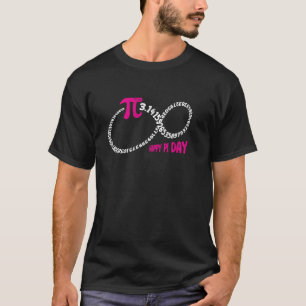 Camiseta 3.14 Feliz Día de Pi Símbolo de Infinito Geek de M