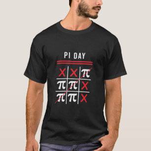 Camiseta 3.14 Nacimientos Y Cruces De Tic-Tac-Toe Feliz Día