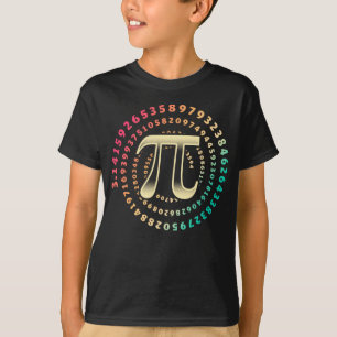 Camiseta 3.14 Número Pi Día Símbolo matemática Número irrac