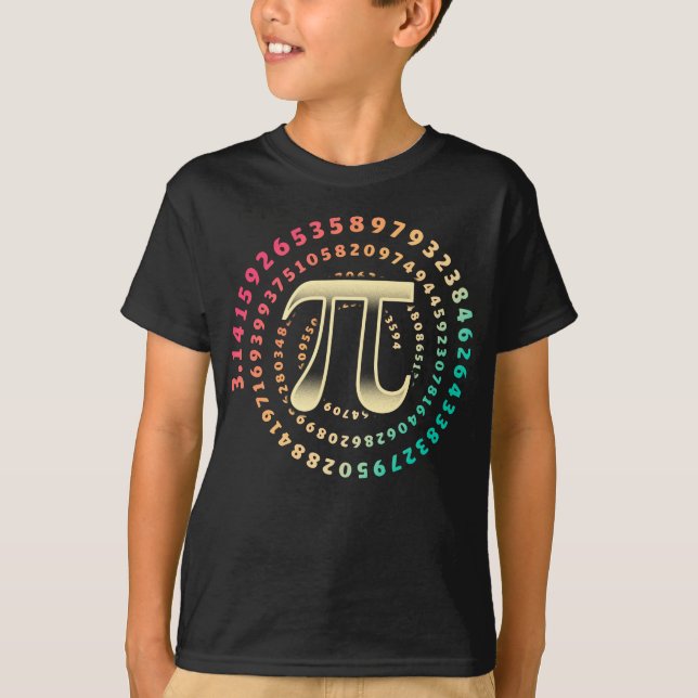 Camiseta 3.14 Número Pi Día Símbolo matemática Número irrac (Anverso)