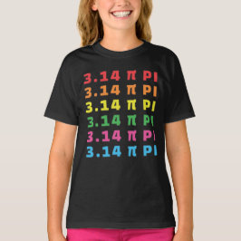 Camiseta 3.14 Pi Day Mensajes De Texto Repetidos