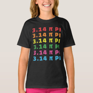 Camiseta 3.14 Pi Day Mensajes De Texto Repetidos