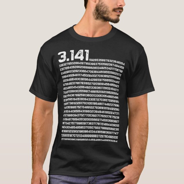Camiseta 3.14 Pi Día Matemáticas Número Irracional Pi (Anverso)