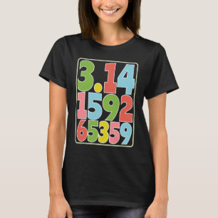 Camiseta 3 14 Pi Número Pi Escudo Cubierta Cubierta Reprodu