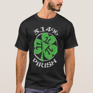 Camiseta 3 14 Pirish Gracioso St Patricks Math Geek Pi Day 