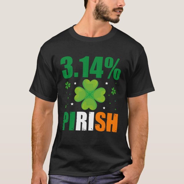 Camiseta 3 14 Pirish  St Patrick s Math Geek Irish Math Tea (Anverso)