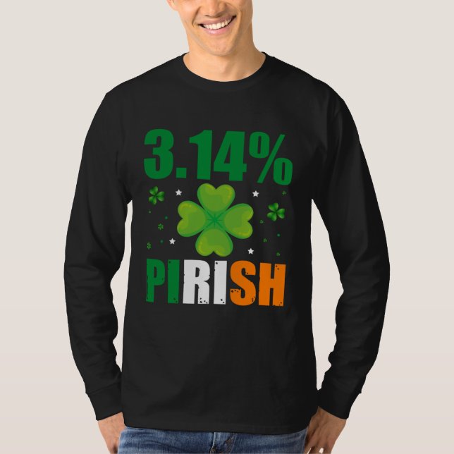 Camiseta 3 14 Pirish  St Patrick s Math Geek Irish Math Tea (Anverso)