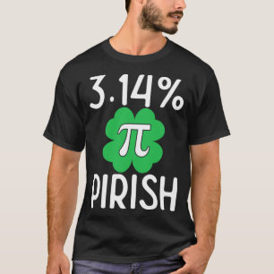 Camiseta 3 14 PIrish St Patricks Math Geek Pi Day