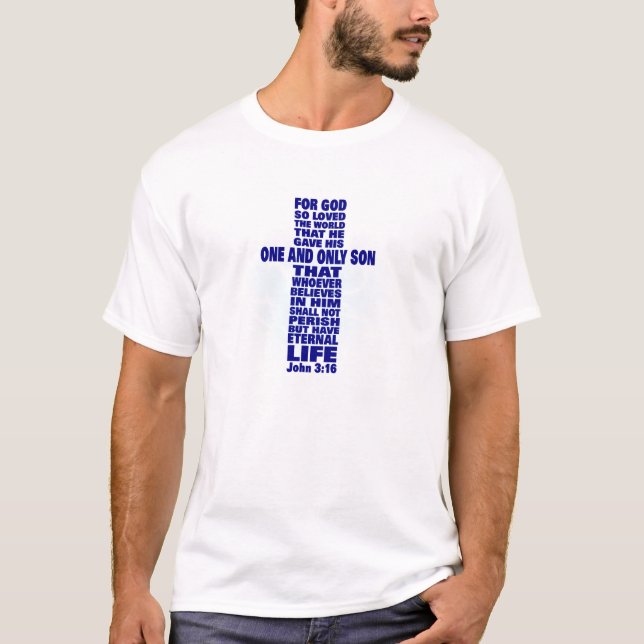 Camiseta 3:16 de Juan (Anverso)